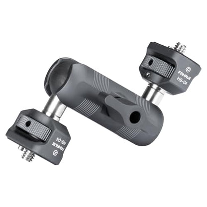 FANAUE Mini Articulating Arm Mount Camera Accessories Compatible with 1/4"-20 to 1/4"-20 Connectors (with Locating Pins) Aluminum-Built Arm Offers Flexibility Connectors