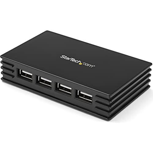 StarTech 7-Port USB 2.0 Hub, Bus or Externally Powered, TAA (ST7202USB) | Portable and compact, USB Powered USB 2.0 extender, Multiport expander, 480Mbps, Backward compatible, Over-current protection