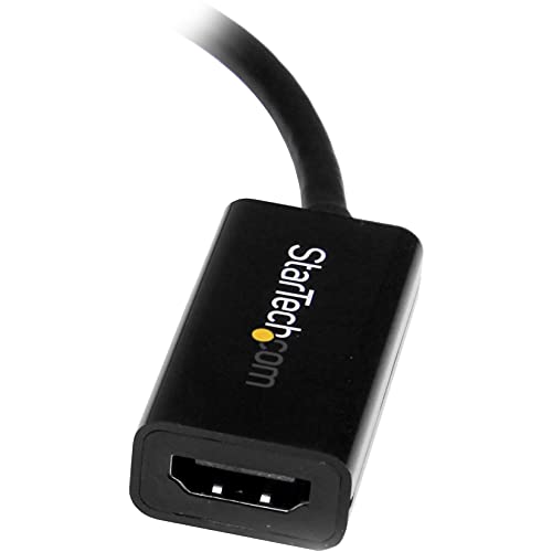 StarTech Active Mini DP to HDMI Adapter, 4K 30Hz, 1080p, DPCP (MDP2HD4KS) - color: Black, style: 4K 30Hz