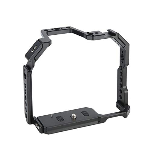 NICEYRIG Camera Cage for Canon 80D 90D 70D, with NATO Rail Cold Shoe and 1/4 3/8 Locating Hole - 371
