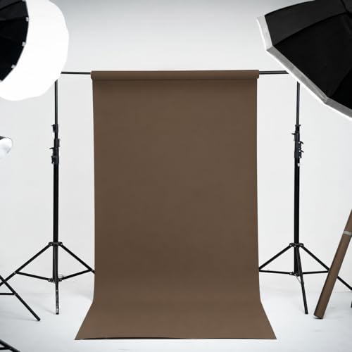 Kate Seamless Paper Backdrop Brown Paper Backdrop Seamless Backdrop Paper Rolls (53''x16.4' Coco Brown) - color: Coco Brown, size: 53''x16.4'