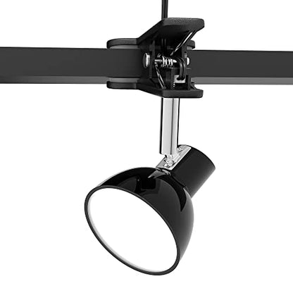 deeloop Clip on Light 5W Ultra Bright 330° Rotation Book Reading Clip on Lamp for Bed/Bedside Headboard/Table/Bunk/Desk Lighting Black - color: Black
