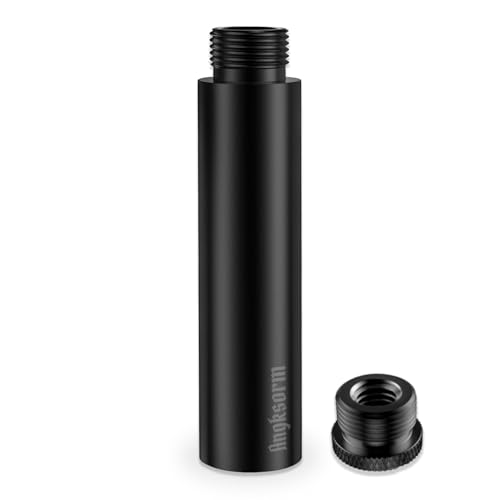 3-INCH Mic Stand Extension Tubes/Rods Parts, Universal 5/8-27" Thread, Fits Most Mic Booms, Gooseneck Arms, Bases - size: 3-INCHS