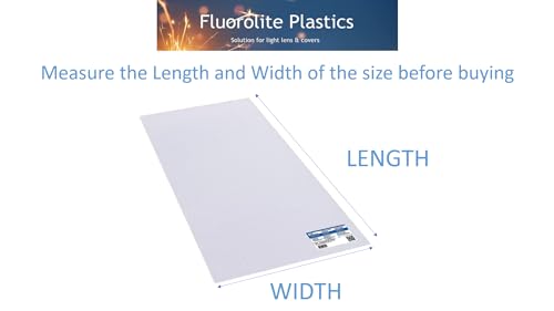 Fluorolite Plastics Clear Acrylic Prismatic Fluorescent and LED lighting Panels 5 Pack 23.75"x47.75" | 0.100" Thick Fluorescent Light Covers for Ceiling Lights, Classroom light covers for Drop Ceiling - size: 23.75" x 47.75"