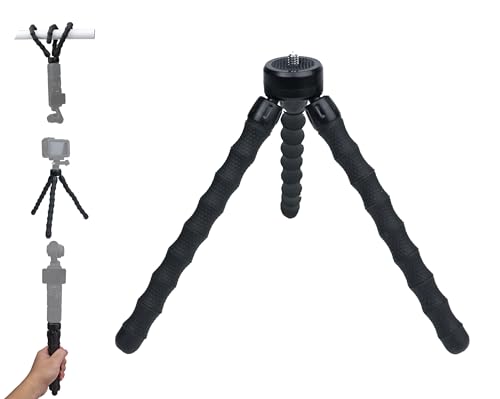 Mini Tripod Flexible Desktop Stand Compact Tripod Compatible with DJI Pocket 3, Action Camera, GoPro Hero, Insta360 X5 X3 X4