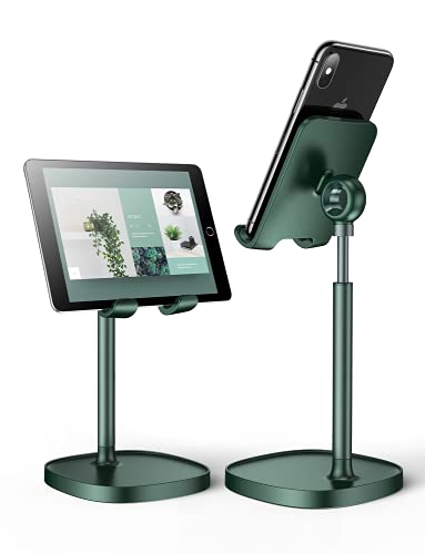 LISEN Green Office Accessories and Decor, Green Phone Stand Computer Office Fun Desk Accessories Bathroom Essentials Desk Accessories for Kindle Stand Moms Gift Birthday Decorations 4-10 inch - color: Green
