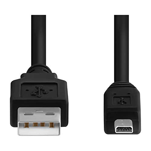 20ft USB UC E17 8 Pin to USB 2.0 - Extra Long USB to 8 Pin UC E17 USB Cable Tether Cable (Black)