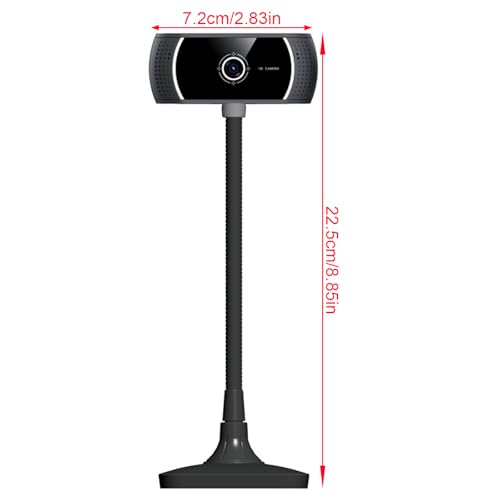 Autofocus 720P Webcam USB Camera with Noise Canceling Microphone for Online Classes Video Conferencing PC Webcam with Noise Reduction