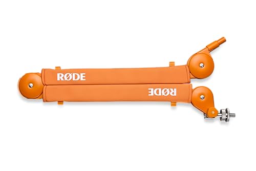 RØDE PSA1+ Professional Studio Arm with Spring Damping and Cable Management (Orange) | Parallelogram Arm with Damped Springs, Internal USB and Xlr Routing, Supports 94g-1.2kg, Clamp - color: Orange