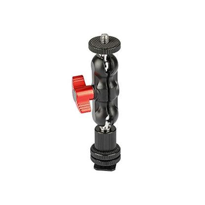 CAMVATE 1/4"-20 Ball Head Extension Arm with Shoe Mount for Camera Monitor/Flashlight - 2040