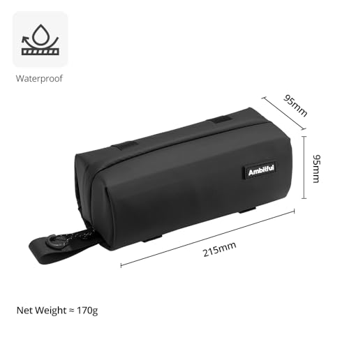 AMBITFUL ZOOM P1 Storage Case for DJI Osmo Pocket 3/4/360, Waterproof PU Leather Carrying Bag, Multi-Layer Large Capacity Travel Pouch, Shoulder Strap Compatible, 170g Compact
