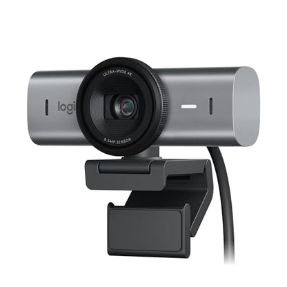 Logitech MX Brio Ultra HD 4K Webcam for Collaboration and Streaming, 1080p 60 FPS, Show Mode, Works with Microsoft Teams, Zoom, Google Meet, Nintendo Switch 2, Graphite - color: Graphite