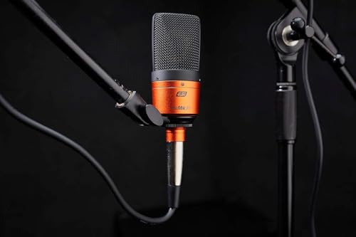 ESI cosMik 10 Studio Condenser Mic: Cardioid, Low Noise, Ideal for Vocals, Instruments, Streaming, with Stand & Cable - style: cosMik 10 XLR Microphone