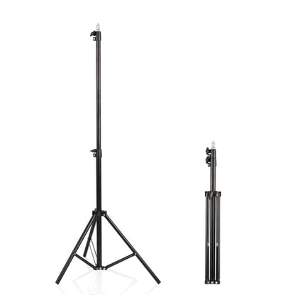 Professional Tripod Stand, Mini Projector Tripod,Adjustable Height Light Stand for Ring Light/Webcam/Mini Projector/Phone, Portable Light Duty Support (Black,22"-63")