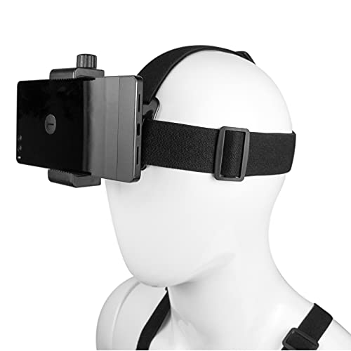 Phone Chest Mount Harness Vest and Head Strap Clip Holder | POV/VLOG, Compatible with phones and atcion cameras