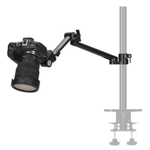 TARION Modular Desktop Camera Mount - 19"/48 cm DSLR Desk Arm with 1/4" Screw Ballhead 360 Degrees Adjustable - Compatible with 35 mm Rods - Titanrig Arm Z - size: Arm Z (Camera)