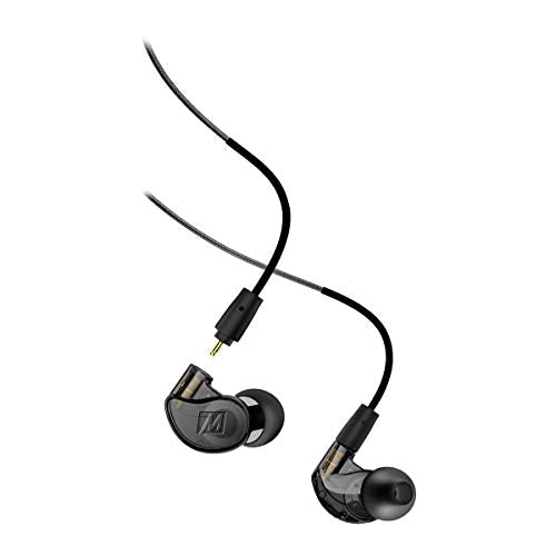 MEE audio M6 PRO In Ear Monitor Headphones for Musicians, 2nd Gen Model With Upgraded Sound, Memory Wire Earhooks & Replaceable Cables, Noise Isolating Professional Earbuds, 2 Cords Included (Black) - color: Black, style: In-Ear Monitors