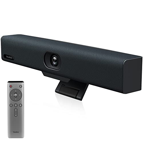 Yealink UVC34 4K Conference Room Camera System 10 Microphone 8 MP All-in-One Video Conferencing System AI Auto Framing 120° Field of View Microsoft Teams Certified Webcam Zoom Rooms USB-A - color: UVC34