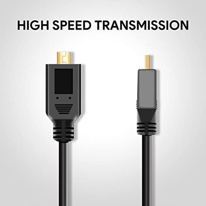 UCEC 11.81"/30cm Coiled Micro HDMI to Micro HDMI Cable for Gopro Cameras Small HD Monitors - color: Micro to Micro