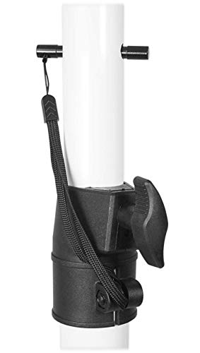 Pair Rockville RVSM1 White Adjustable Height Studio Monitor Speaker Stands | 33"-45" Height Range, 80 lb Capacity, EVA Isolation Pads, Steel Construction, Security Pin Lock