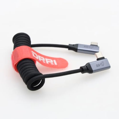 20Gbps USB-C 100W PD Fast Charging Cable for Sonys Alpha 1, A1, A6600, A6700, A7 III, A7 IV, A7C, A7R III, A7R IV, A7R V, A7S III, A9, A9 II, FX3, FX30 iPhone 15Pro MacBooks Pro Samsung Galaxy - color: Black, size: Left-right angle