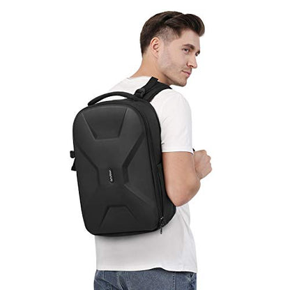 MOSISO Camera Backpack,DSLR/SLR/Mirrorless Photography Camera Bag Full Open Waterproof Hardshell Bag with Insert&Tripod Holder&Laptop Compartment Compatible with Canon/Nikon/Sony, Black - color: Black
