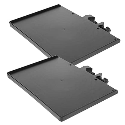 Vaguelly Microphone Stand Tray 2 Pieces Sound Card Tray Clamp- On Rack Mic Stand Shelf for Recording Live Streaming,Universal Universal Mic Microphone Stand ABS