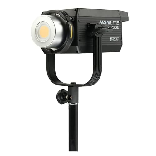 Nanlite FS-200B 220W Bi-Color LED Video Light, 2700K-6500K COB Studio Light with Bowens Mount, App Control, Quiet Fan, High CRI for YouTube, Photography, Filmmaking & Live Streaming