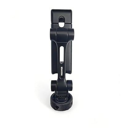NEEWER Universal Cell Phone Stand Holder with Cold Shoe, 1/4" Thread, 360° Swivel, 180° Tilt, 3 Axis Tripod Mount Adapter Compatible with iPhone Android Samsung Camera Cage Top Handle, PA154