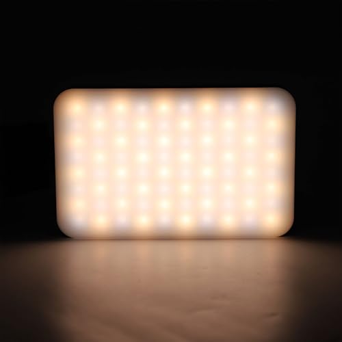 Yunseity Fill Video Conference Light, 3000-6500K, 5 Lighting Modes, 360° Rotation, Rechargeable Selfie Light for Laptop Vlog with Phone, for Photographers, Remote Workers