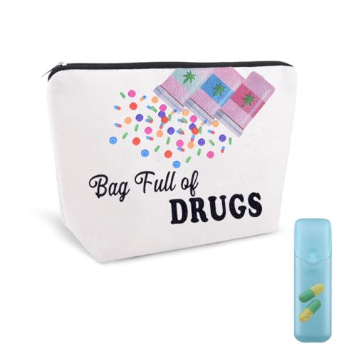 Medicine Drug Bags for Travel Pharmacy Birthday Christmas Gifts for Pharmacist Nurse Female Nursing Students Doctor Pouch Medical Patient Bag Med Physician Practitioner Accessories Bag Gifts for Women - color: Medicine Drug Bags for Travel