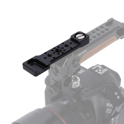 NICEYRIG Cheese Plate Cold Shoe Bar for ARRI Locating Hole - 609 | Camera Accessory Easy Expansion Bracket Applicable for Power Bank Clamp, Field Monitor Mount, Magic Arm, Microphone, LED