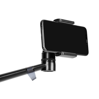 Gator Frameworks 5-in-1 Mobile Content Creator Streaming Stand with Wheeled Tripod Base – Includes Smartphone, Tablet, Laptop Clamps, Ring Light, and More! (GFW-STREAMSTAND-W) - style: Rolling Base