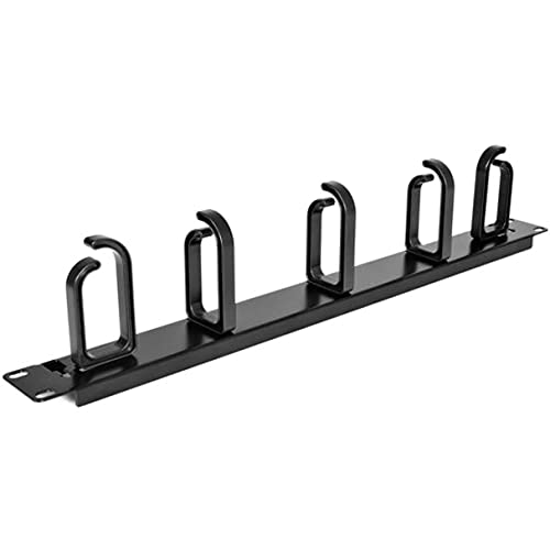 StarTech 1U 19in Rack Cable Management Panel, D-Ring, Metal (CABLMANAGER2) - style: 1U Multi-Direction Rotating