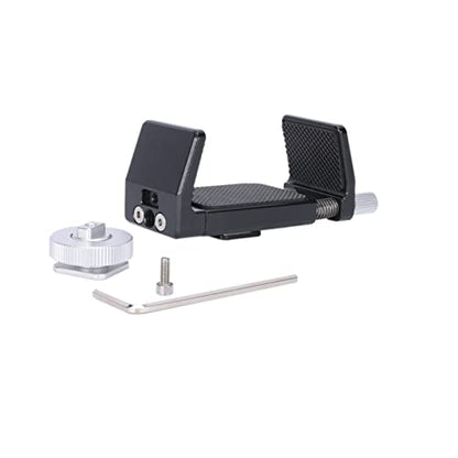 NICEYRIG Aluminum Power Bank Clamp for DJI RS 2 / RS 3 / RS 3 Pro, 50mm - 88mm Wide Range Universal Portable Charger Holder with Detachable Cold Shoe Mount for DSLR Camera, Gimbal System - 540
