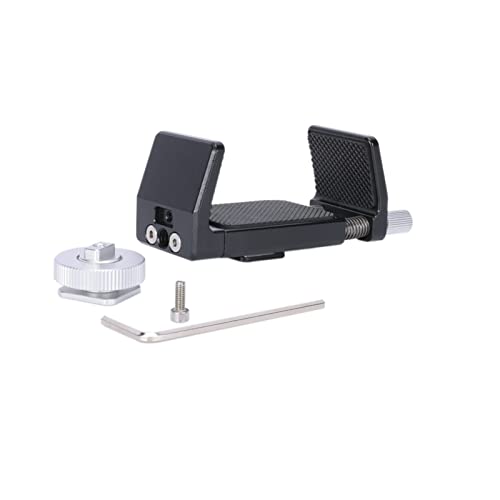 NICEYRIG Aluminum Power Bank Clamp for DJI RS 2 / RS 3 / RS 3 Pro, 50mm - 88mm Wide Range Universal Portable Charger Holder with Detachable Cold Shoe Mount for DSLR Camera, Gimbal System - 540