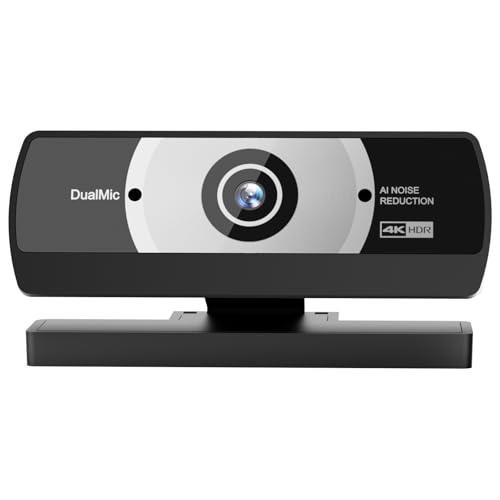 4K Webcam with Microphone, 24MP Ultra HD Web Cam for Desktop Computer, Streaming Camera for PC with Auto Light Correction & Wide Angle, Plug and Play USB Computer Camera for Laptop/Mac/Zoom/Teams - style: K1-4K
