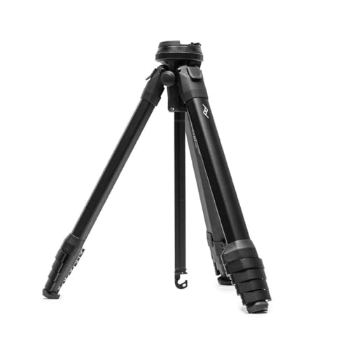 Peak Design Travel Tripod, Aluminum, Compact Design, Quick Setup and Takedown, Pro-Level Stability, Ergonomic Ball Head, Compact and Portable Travel Tripod for Camera and Phone, 20 lb Capacity - color: Aluminum
