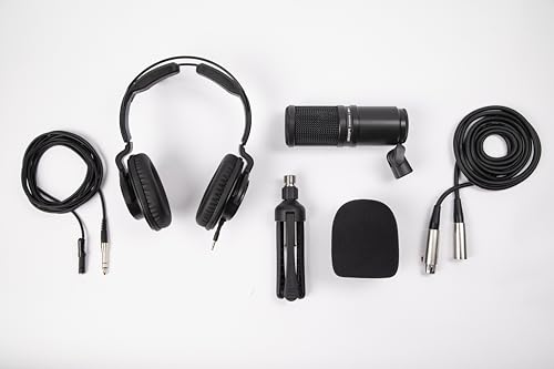 Zoom ZDM-1 Podcast Mic Pack Includes Dynamic Microphone, Headphones, Tripod, Windscreen, and XLR Cable (Pack of 10) - size: (Pack of 10)