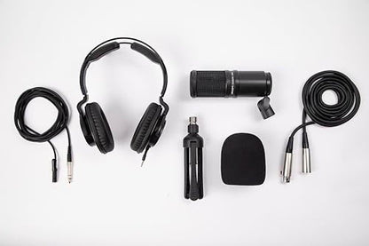 Zoom ZDM-1 Podcast Mic Pack Includes Dynamic Microphone, Headphones, Tripod, Windscreen, and XLR Cable (Pack of 10) - size: (Pack of 10)