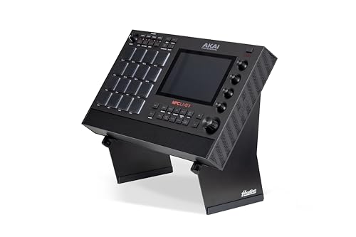 Headliner Adjustable Steel Desktop Production Stand; 55˚ Degree Angle; Fits Larger Desktop Synths, Samplers, Effects Modules, Drum Machines and more Music Production Gear for your Studio - size: Single-Tier 55° Desktop Production Stand