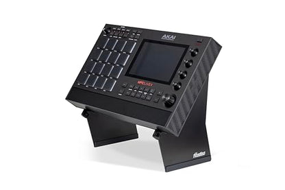 Headliner Adjustable Steel Desktop Production Stand; 55˚ Degree Angle; Fits Larger Desktop Synths, Samplers, Effects Modules, Drum Machines and more Music Production Gear for your Studio - size: Single-Tier 55° Desktop Production Stand