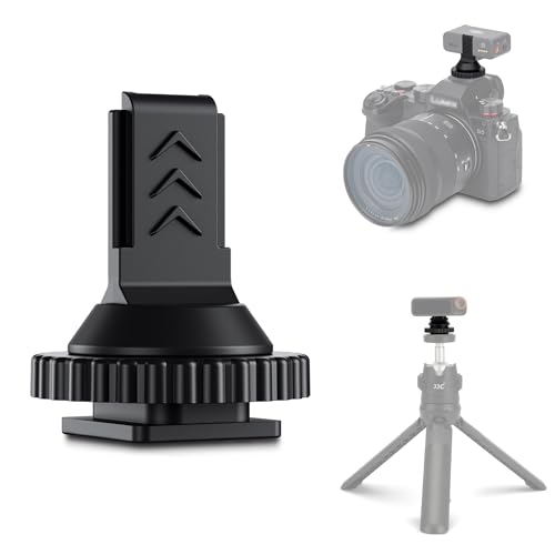 JJC Cold Shoe Mount Adapter for DJI Mic 2 with 1/4" Screw, DJI Mic 2 Camera Adapter Compatible with Canon Nikon Sony Cameras Tripod Camera Cage for Vlogging Video Recording - size: For DJI Mic 2 Receiver