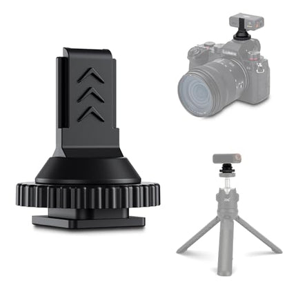 JJC Cold Shoe Mount Adapter for DJI Mic 2 with 1/4" Screw, DJI Mic 2 Camera Adapter Compatible with Canon Nikon Sony Cameras Tripod Camera Cage for Vlogging Video Recording - size: For DJI Mic 2 Receiver