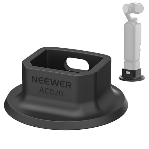 NEEWER Silicone Base Compatible with DJI Osmo Pocket 4P / 4/3 Gimbal Camera, ø64mm Nonslip Soft Stable Anti Scratch Desktop Camera Mount Support Stand Accessory, AC020 - style: AC020