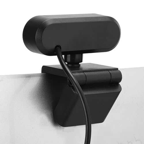 1080P HD USB Webcam Clear Picture Swingable Camera for Video Call, Compatible with WindowsMac for Online Teaching (Black)