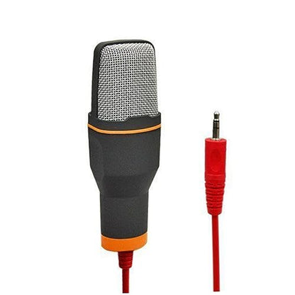 Yardwe Condenser Microphone Stand Laptop Computer Clip Microphone Holder for Skype MSN Studio Mic Plug