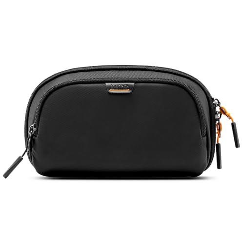 Inateck Electronics Organizer, Water-resistant Travel Cable Organizer, Portable Tech Pouch, Electronics Accessories Carrying Case, Storage Bag for Cable, Cord, Charger, Phone, Earphone, Black