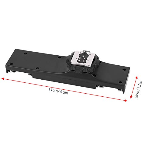 Dual Hot Shoe Splitter Camera Shoe Mounts, Dual Hot Shoe Flash Speedlite Light Bracket for SLR Camera Camcorder, Extension Bar Mount Cold Shoe Extension Bracket (for Canon)