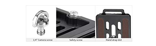 Leofoto NP-S QR Plate, 50/60/70MM Arca Plate, 1/4" Camera Screw, Safety Screw, Arca Compatible (NP-70S) - size: NP-70S